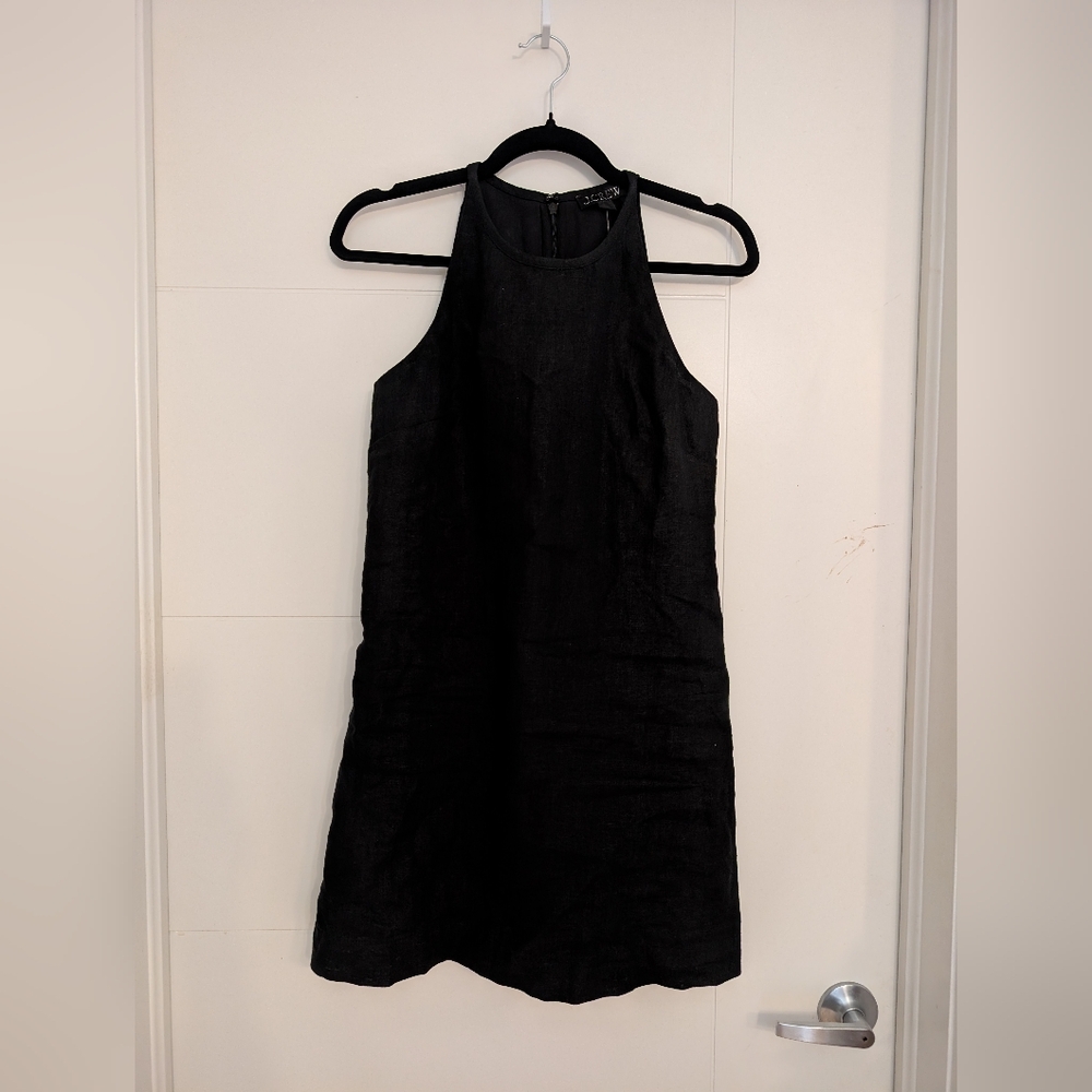 J Crew "Maxine" high neck linen shift dress (NWT)